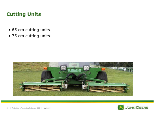 JOHN DEERE 500 ROBERINE TECHNICAL INFORMATION MANUAL