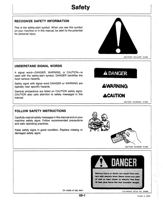 JOHN DEERE 70 EXCAVATOR OPERATOR MANUAL OMT114472
