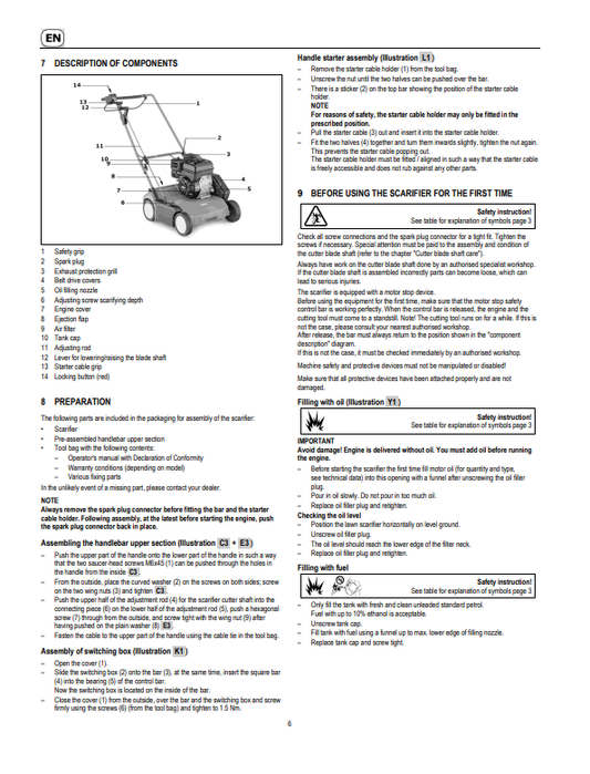 JOHN DEERE 38-BV (SA1424), D38R (SA1476) SCARIFIERS OPERATOR MANUAL SAU14749
