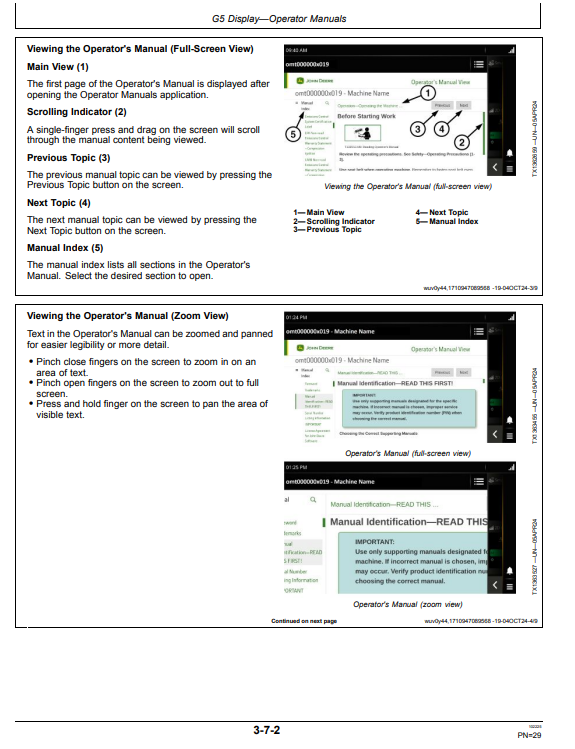 JOHN DEERE 450 P, 550 P, 650 P, 700 P, 750 P, 850 P, 850 X CRAWLER DOZER OPERATOR MANUAL OMT471392X019