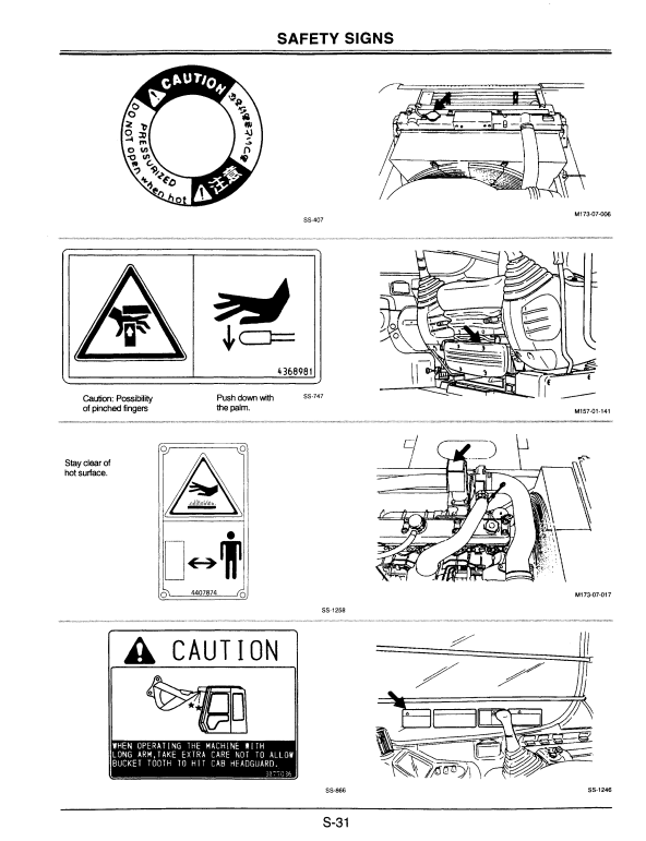 HITACHI EX330LC-5, EX370-5 EXCAVATOR OPERATOR MANUAL EM1H1NA21