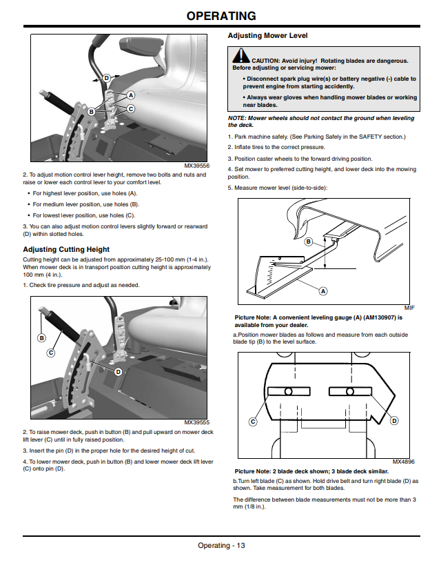 JOHN DEERE Z425 EZTRAK OPERATOR MANUAL OMM162472