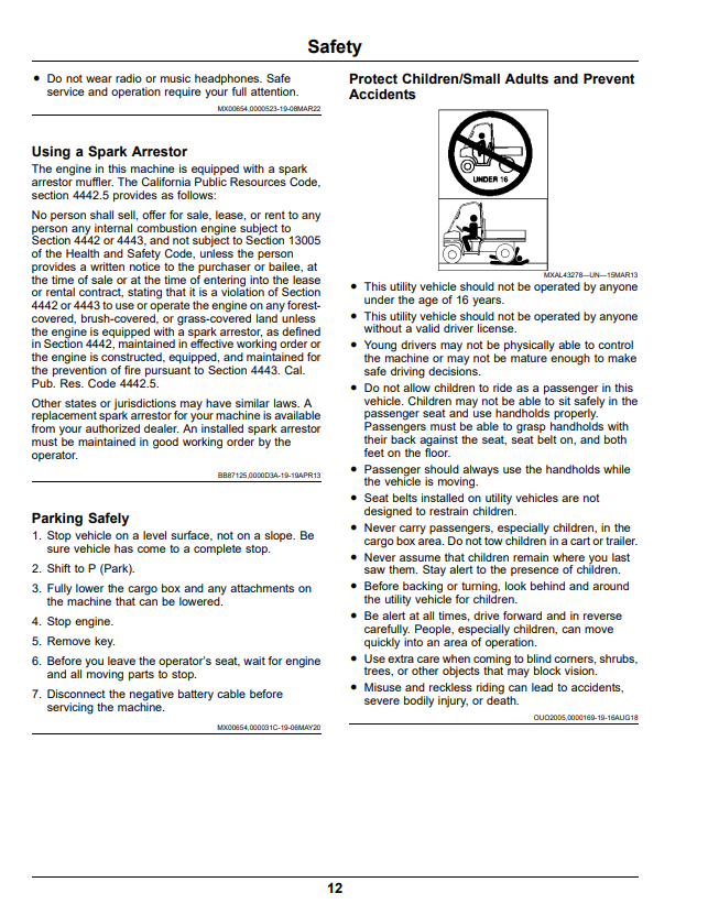 JOHN DEERE XUV865M AND XUV865R GATOR™ UTILITY VEHICLES OPERATOR MANUAL OMUC33719E