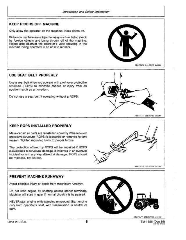 JOHN DEERE 8450 AND 8650 TRACTOR TECHNICAL MANUAL TM1355