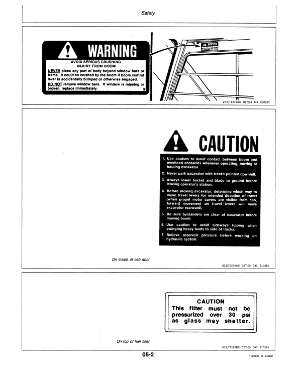 JOHN DEERE 70 EXCAVATOR OPERATOR MANUAL OMT114472