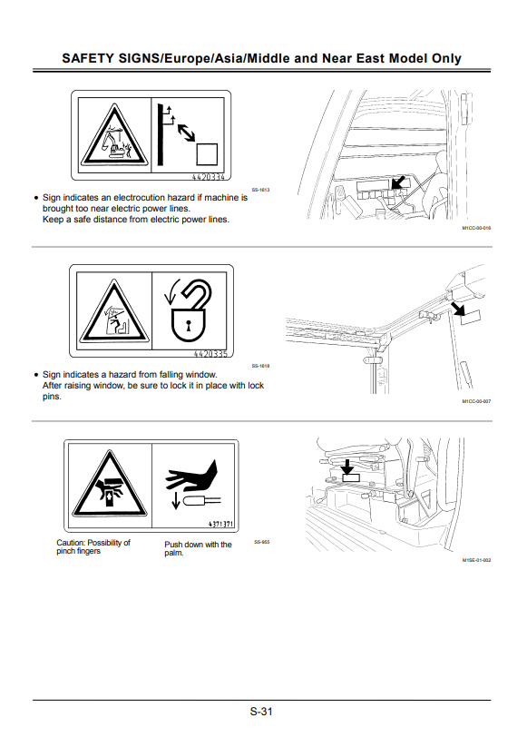 HITACHI ZAXIS 70, 70LC, 80SB, 80SBLC, 85US EXCAVATOR OPERATOR MANUAL EM1CDEN32