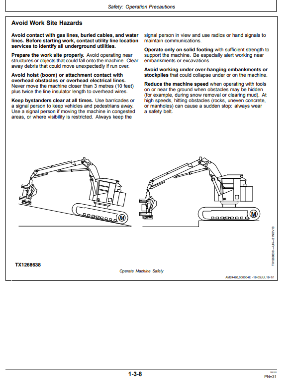 WARATAH HTH624C 4X4 HARVESTER HEAD OPERATOR MANUAL WA130395