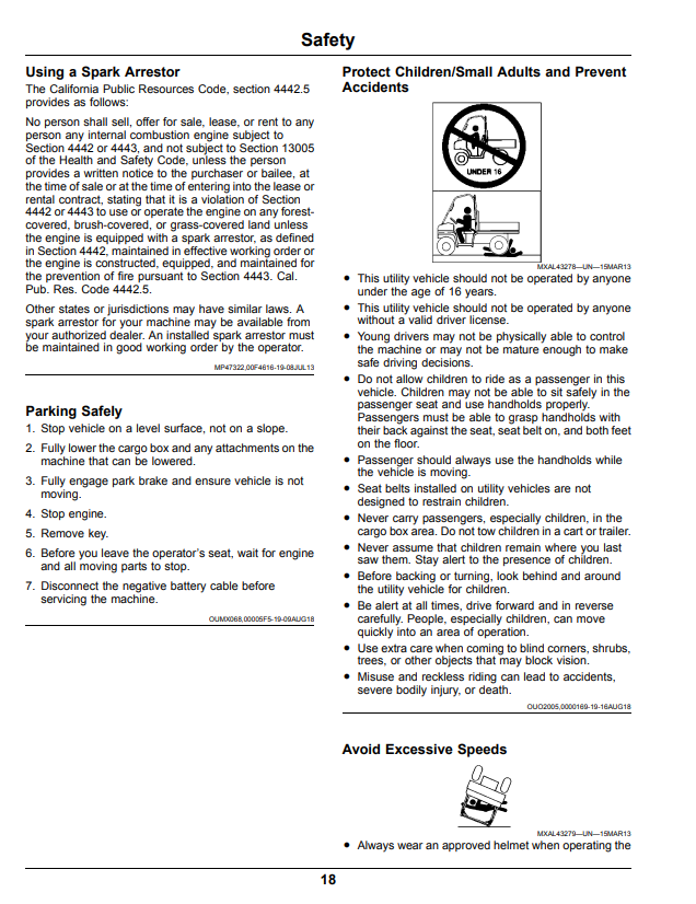 JOHN DEERE XUV560E, XUV560E S4 GATOR™ UTILITY VEHICLES OPERATOR MANUAL OMUC22016