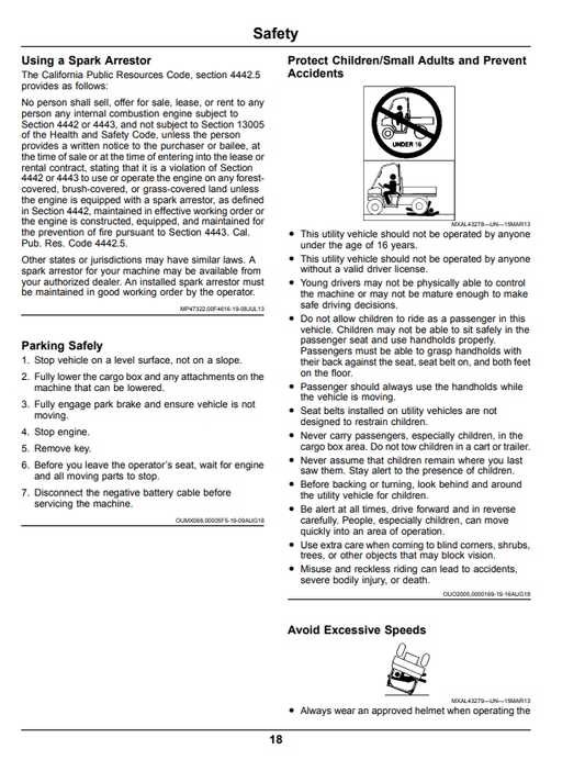 JOHN DEERE XUV560E, XUV560E S4 GATOR™ UTILITY VEHICLES OPERATOR MANUAL OMUC22016