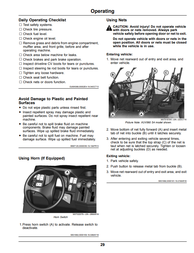 JOHN DEERE XUV560E, XUV560E S4 GATOR™ UTILITY VEHICLES OPERATOR MANUAL OMUC22016