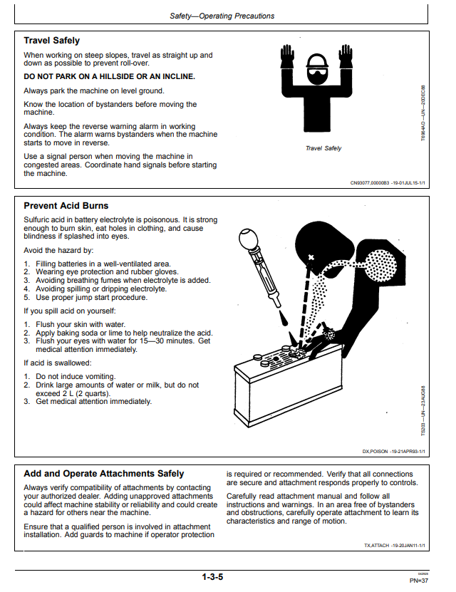 JOHN DEERE 130G EXCAVATOR OPERATOR MANUAL OMT308597