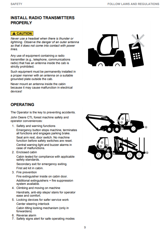 JOHN DEERE 1110G / 1210G / 1510G INTERIM TIER 4 OPERATOR MANUAL F697772