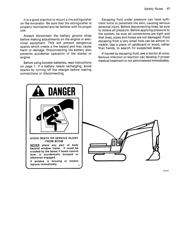 JOHN DEERE JD690-A EXCAVATOR OPERATOR MANUAL OMT114475
