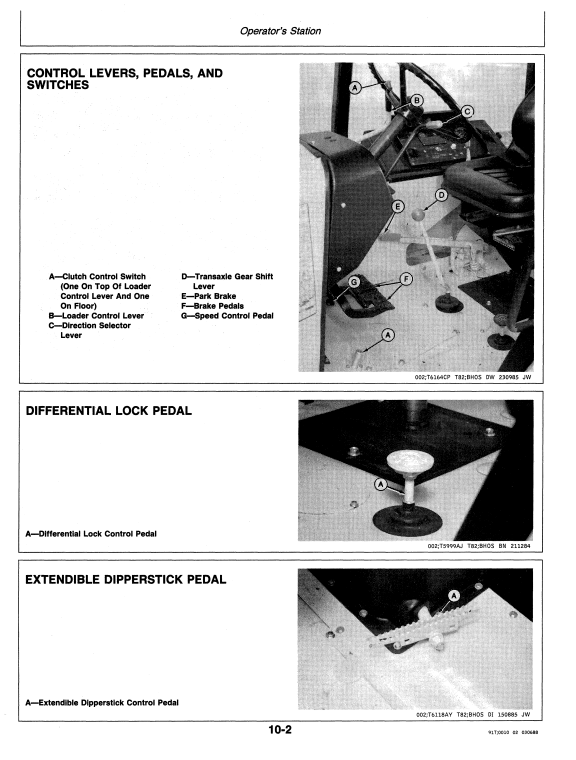JOHN DEERE 315C SIDESHIFT BACKHOE LOADER OPERATOR MANUAL OMT122181