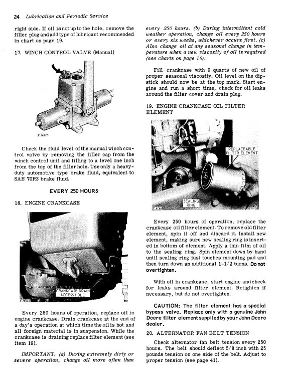 JOHN DEERE JD450 CRAWLER TRACTOR OPERATOR MANUAL OMT23808