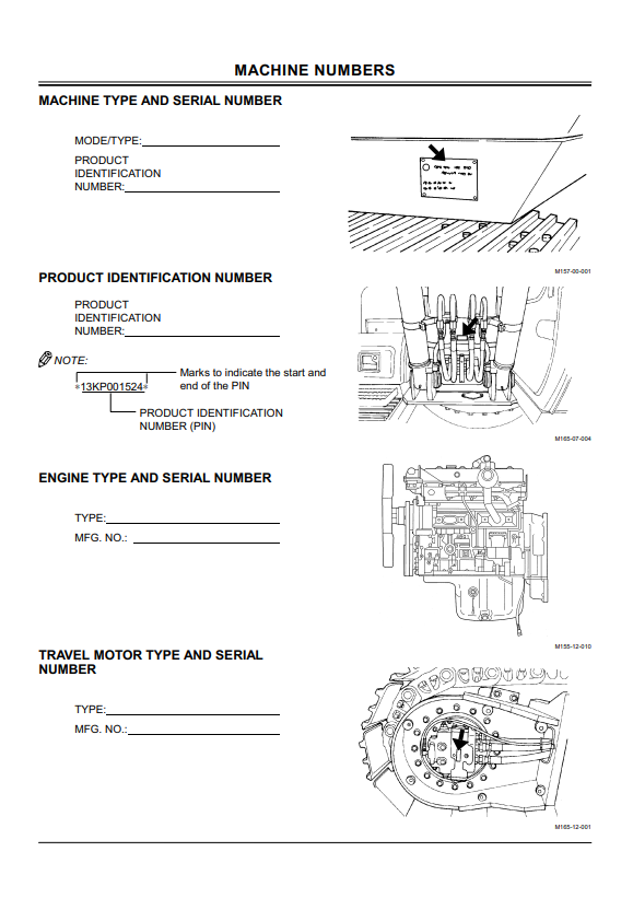 HITACHI EX160LC-5 EXCAVATOR OPERATOR MANUAL EM13KNA21