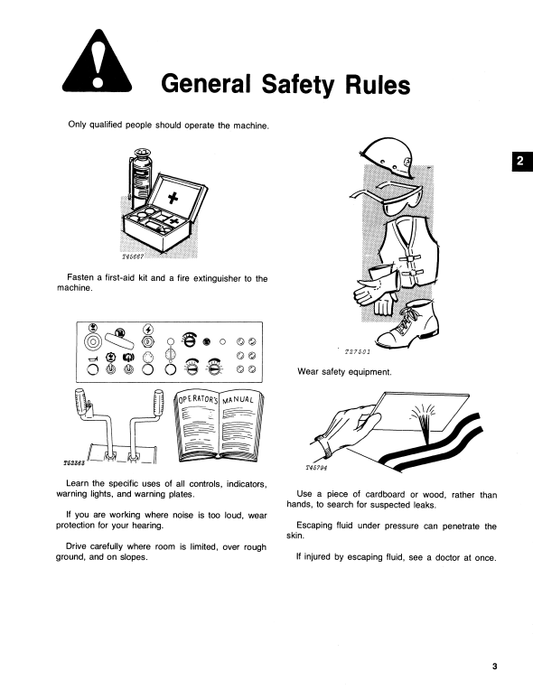 JOHN DEERE JD890 EXCAVATOR OPERATOR MANUAL OMT114479