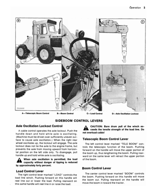 JOHN DEERE 3550 AND 3560 SIDEBOOM OPERATOR MANUAL OMT36222