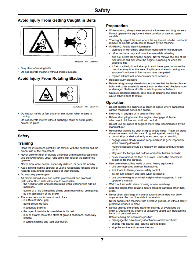 JOHN DEERE Z425 AND Z645 EZTRAK™ OPERATOR MANUAL OMM173445