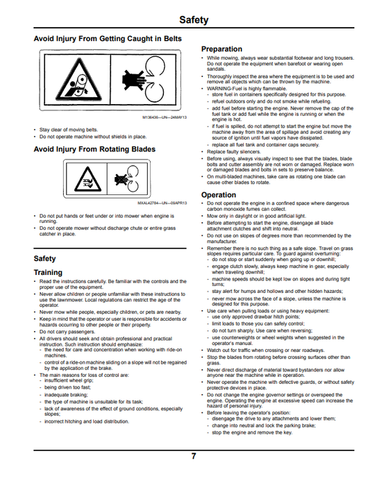 JOHN DEERE Z425 AND Z645 EZTRAK™ OPERATOR MANUAL OMM173445