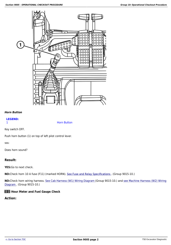 JOHN DEERE 75D EXCAVATOR DIAGNOSTIC OPERATION AND TEST MANUAL TM10748