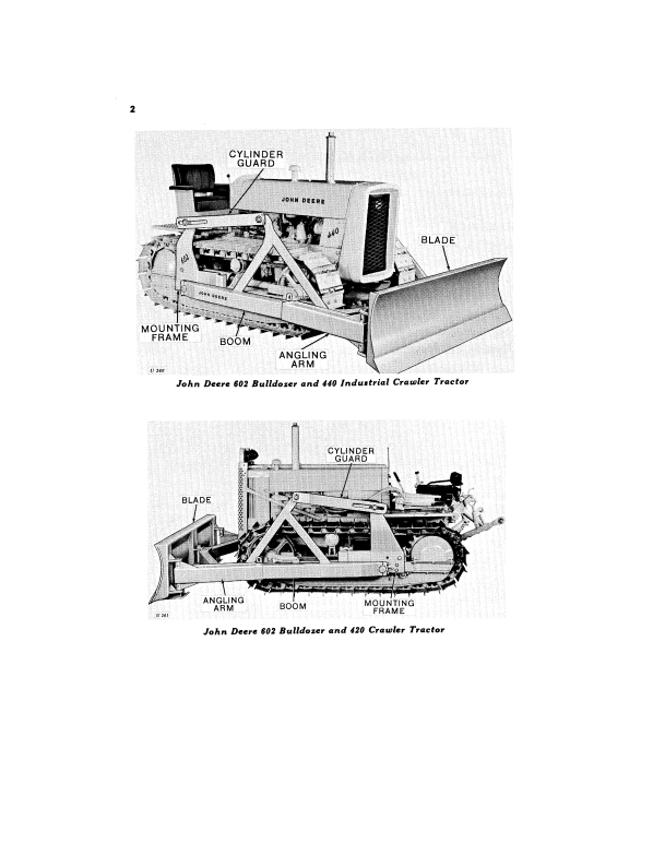 JOHN DEERE 602 BULLDOZER OPERATOR MANUAL OMU11413