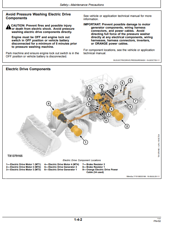 JOHN DEERE 944 X 4WD LOADER OPERATOR MANUAL OMT485607X019