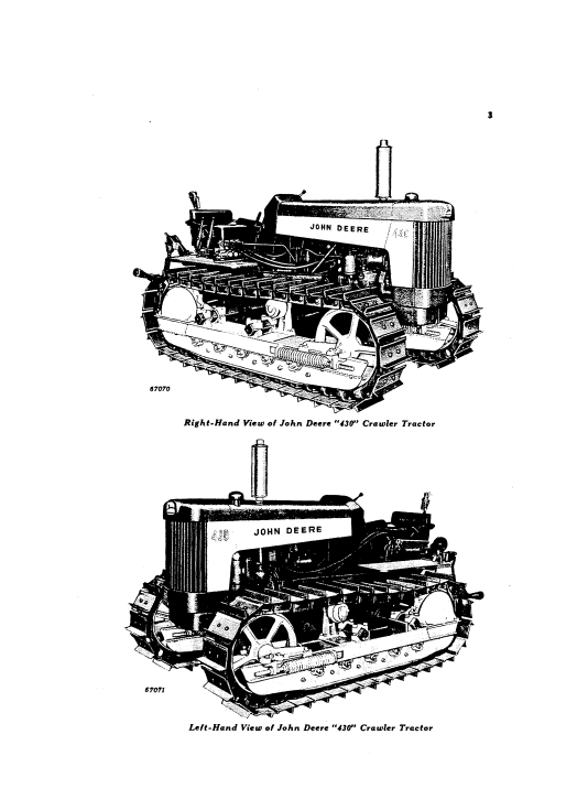 JOHN DEERE 430 CRAWLER TRACTOR OPERATOR MANUAL OMT60558