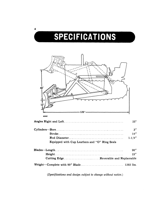 JOHN DEERE 602 BULLDOZER OPERATOR MANUAL OMU11413