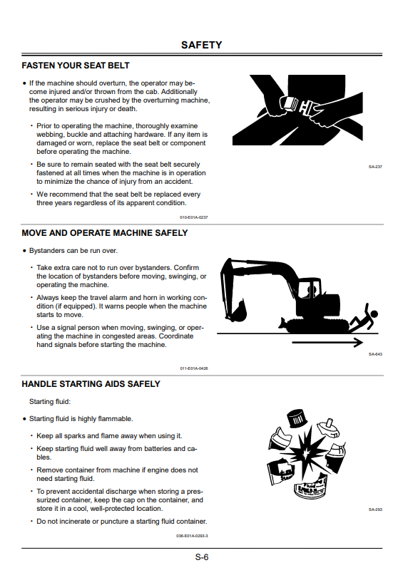 HITACHI ZAXIS 75US-A EXCAVATOR OPERATOR MANUAL EM1CG11