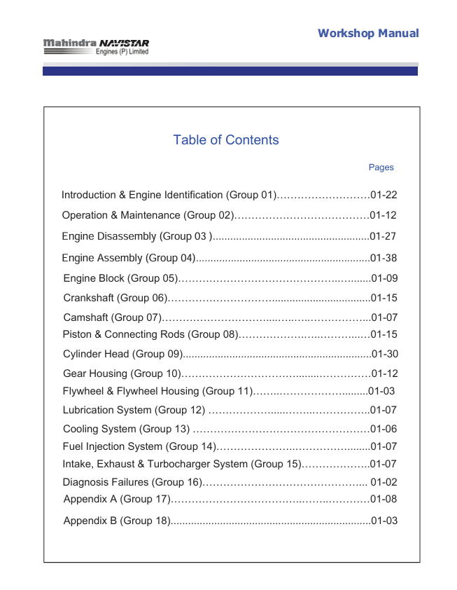 Acteon 6.12 Diesel Engine Repair and Service Manual