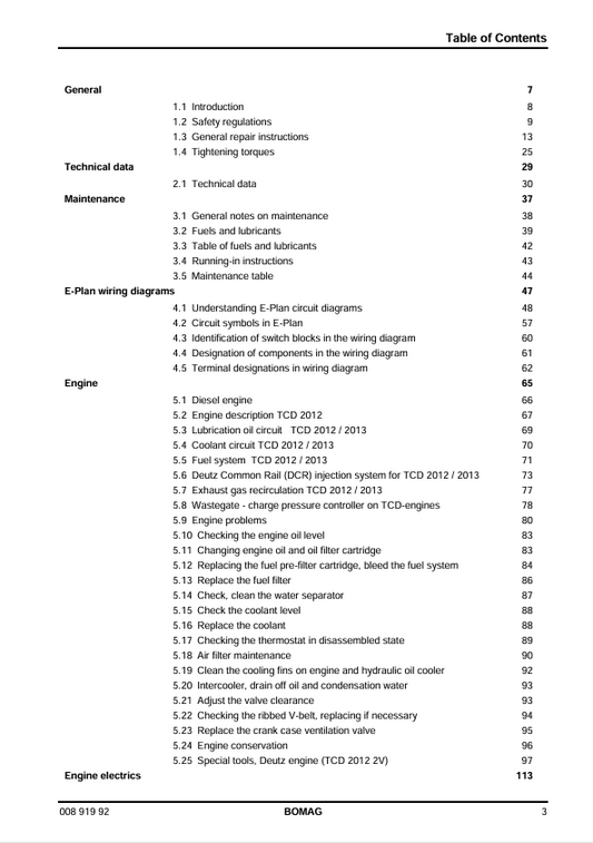 BOMAG BF 800_C Service Training Manual 00891992 PDF Download