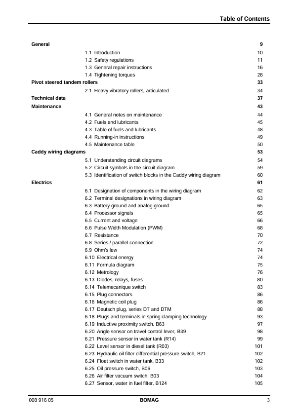 BOMAG BW161 AC-4 Service Manual 00891605 February 2012 PDF