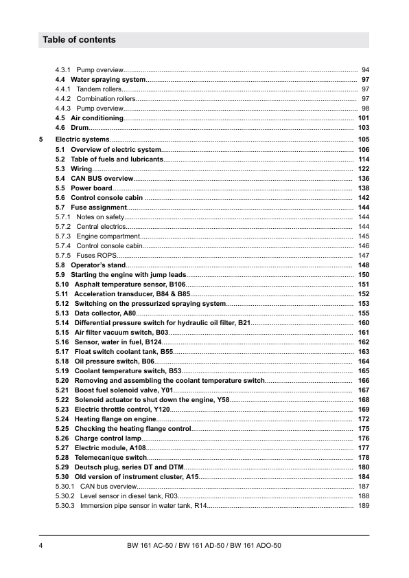 BOMAG BW161 AC-50 Repair & Service Manual 00840194EN PDF