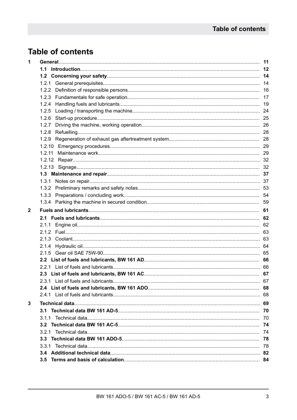 BOMAG BW161 AC-5 Service Manual 00892549 February 2018 PDF