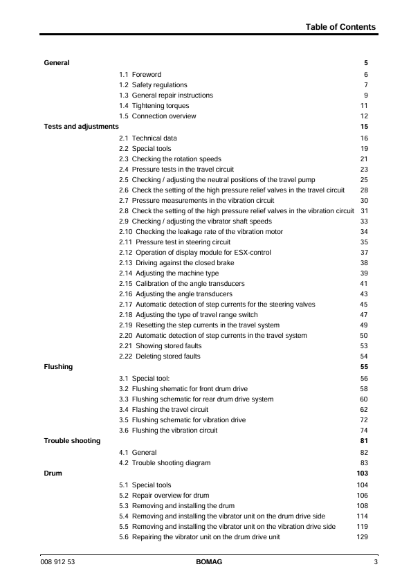 BOMAG BW180AD Tandem Vibratory Roller Repair Manual PDF