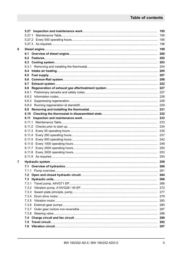 BOMAG BW202 AD-5 Repair Manual 00892592 02.2018 PDF