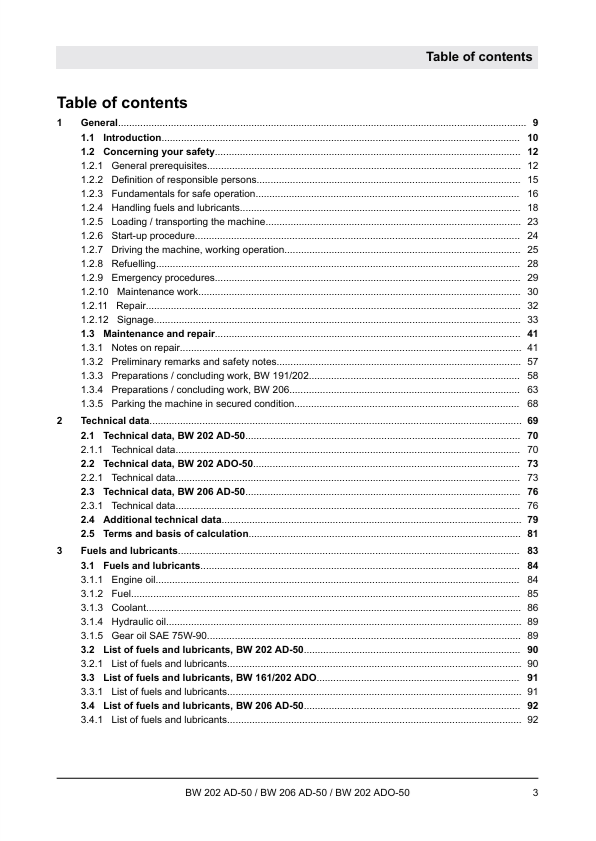 BOMAG BW206 AD-50 AM Service & Repair Manual 2018 PDF