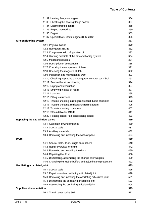 BOMAG BW213D-4 Service Manual 2007 | PD-4 00891145 PDF