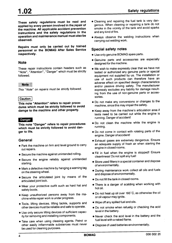 BOMAG BW214 PD-3 Roller Service & Maintenance Manual PDF