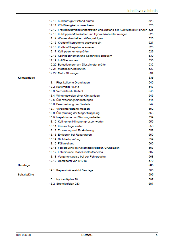 BOMAG BW216 PDH-4I Repair and Service Training Manual PDF