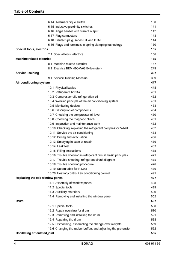 BOMAG BW226 PDH-4 Repair & Service Manual PDF