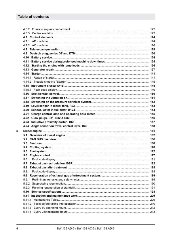 BOMAG BW 138 AD-5 Roller Manual 00840132EN 05.2016 PDF