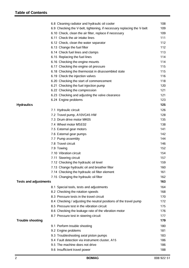 BOMAG BW 138 AD-5 Service Manual 00892251 PDF | March 2013