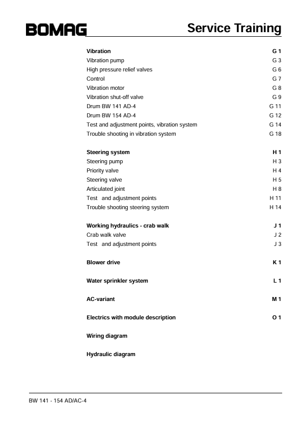 BOMAG BW 141 AD-4 Service Manual 00809716 – 2005 PDF