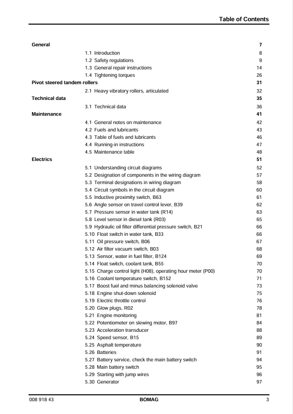 BOMAG BW 154 AD-4 AM Service Training Manual 04.2011 PDF