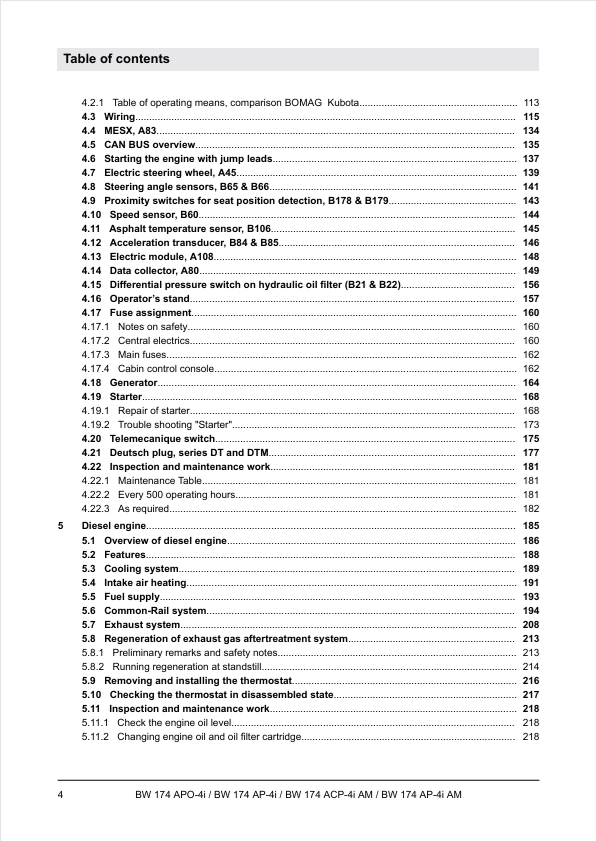 BOMAG BW 174APO-4I Roller Training Manual 06.2017 PDF