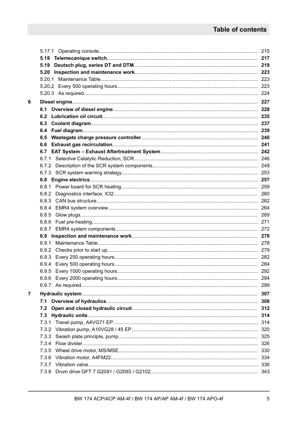 BOMAG BW 174 ACP Combination Roller Manual 01.2018 PDF