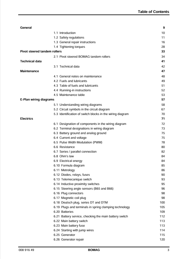 BOMAG BW 174 AP AM Service Manual 00891649 04.2011 PDF