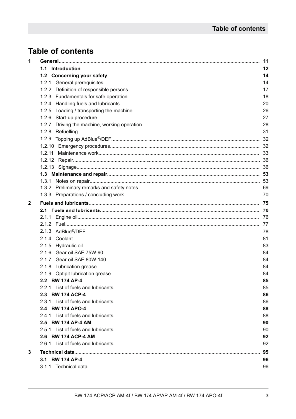 BOMAG BW 174 AP Service Manual 00840206EN 01.2018 PDF